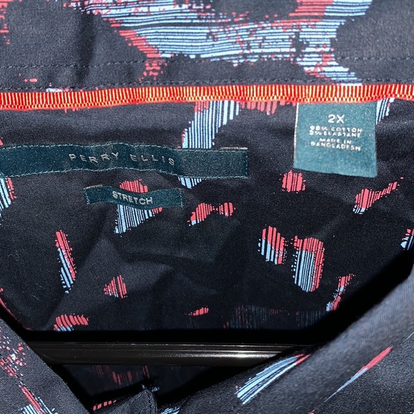 Perry Ellis short sleeve shirt mens 2X brand new - Picture 4 of 7